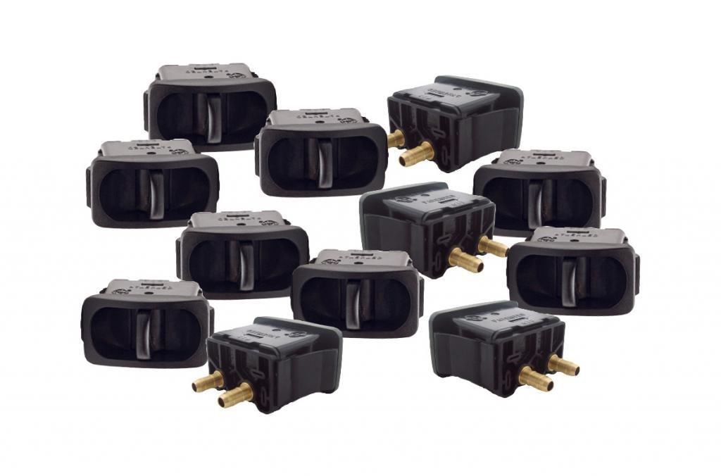 Manual Paddle Valve Switches with 1/4" OD Airline Barbed Fittings 12
